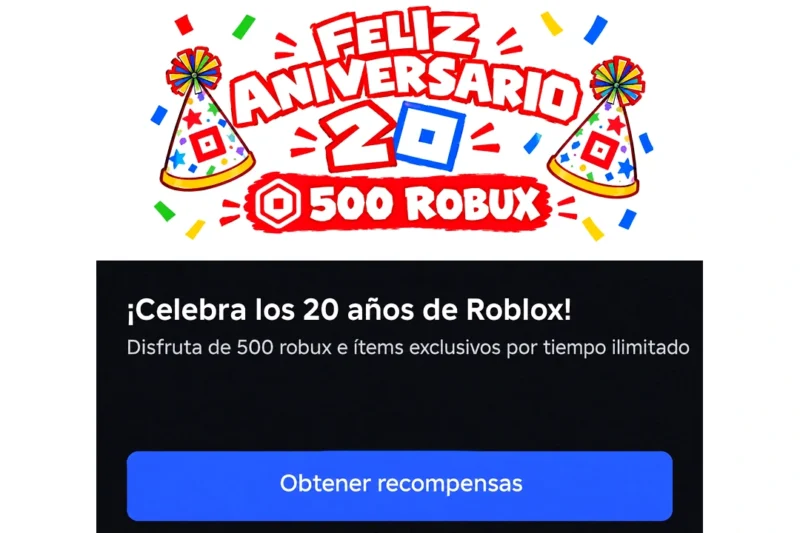 Cómo conseguir 500 Robux y el gorro del 20.º aniversario de Roblox: qué está confirmado